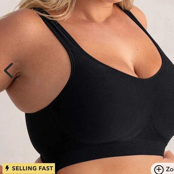 Truekind Everyday Comfort Straps Wireless Shaping Bra Black 2XL NWT in packaging - Picture 4 of 7